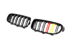Грати-ніздрі (2 шт, German Look) для BMW 3 серія F-30/31/34 2012-2019рр.