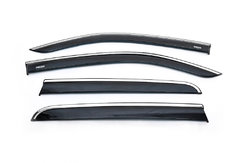 Ветровики с хромом (4 шт, Niken) для Volkswagen Amarok