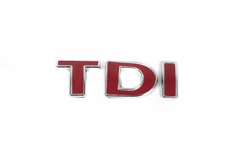 Напис Tdi Під оригінал, Червоні DІ для Volkswagen Golf 5