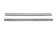 Накладки на пороги OmsaLine (2 шт., нерж) для Nissan Juke 2010-2019 рр.