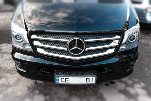 Хром накладки на передню решітку для Mercedes Sprinter 906 2013+ нерж OmsaLine (Туреччина)