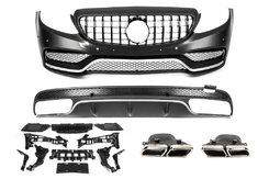 Комплект обвісів з дифузором (C63 AMG) для Mercedes C-сlass W205 2014-2021рр.