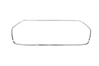 Обведення решітки (2019+, 4 шт, нерж) OmsaLine - Італійська нержавейка для Ford Transit 2014↗ мм.