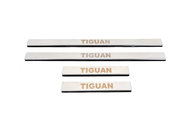 Накладки на дверні пороги Carmos (нерж) для Volkswagen Tiguan 2016↗