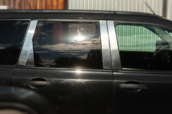 Молдинг дверних стійок (8 шт, нерж) для Nissan X-trail T31 2007-2014рр.