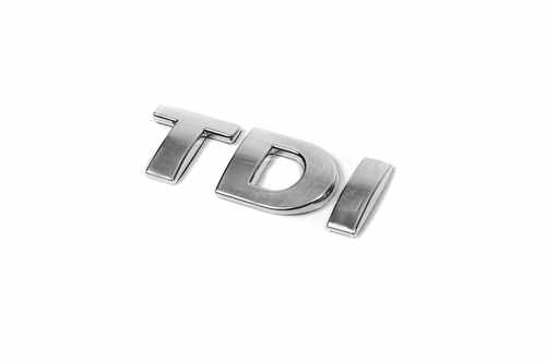 Напис Tdi Під оригінал, Всі букви червоні для Volkswagen Golf 5