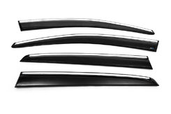 Вітровики з хромом (4 шт., Sunplex Chrome) для Volkswagen Golf 5