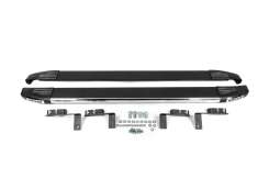 Бокові пороги Omsa Black (2 шт., алюм.) для Peugeot Bipper 2008↗ мм.