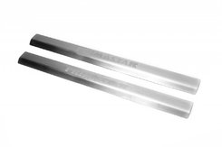 Пороги на карниз Laser-style (2 шт, сталь) для Nissan Primastar 2002-2014рр.