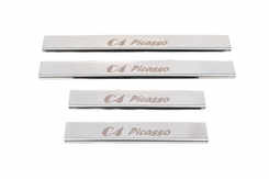 Накладки на пороги Carmos (4шт, нерж.) для Citroen C-4 Picasso 2006-2013 років.