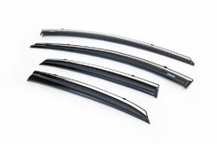 Ветровики с хромом HB (4 шт, Niken) для Hyundai I-30 2012-2017 гг.