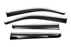 Ветровики с хромом (4 шт, Sunplex Chrome) для Volkswagen Amarok