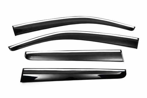 Вітровики з хромом (4 шт., Sunplex Chrome) для Volkswagen Amarok