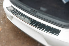 Накладка на задній бампер Carmos (нерж) HB для Volkswagen Golf 7