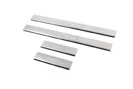 Накладки на пороги Carmos Solaris V1 (4 шт, нерж) для Hyundai Accent Solaris 2011-2017рр.