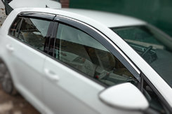 Вітровики з хромом HB (4 шт, Niken) для Volkswagen Golf 7