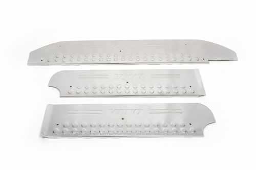 Хром накладки на дверні пороги (3 шт.) Omsa для Vito 639 2004+