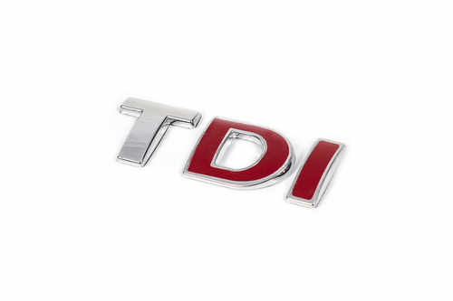 Напис Tdi Під оригінал, Червоні DІ для Volkswagen Golf 5