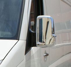 Хром накладки на дзеркала Carmos для Mercedes Sprinter 906, VW Crafter 2006-2017