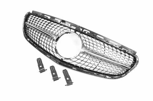 Передня решітка Diamond Silver для Mercedes E-сlass W212 2013-2016