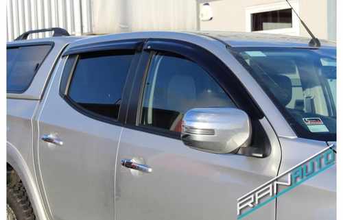 Дефлектори вікон вітровики EGR MITSUBISHI L200 DBL CAB 2015+/ Fiat FullBack # 92460035B