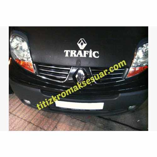 Хром накладки для Renault Traffic передня решітка нерж Carmos (Туреччина)