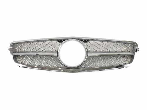 Решітка радіатора Mercedes C-Class W204 2006-2013 SL Silver
