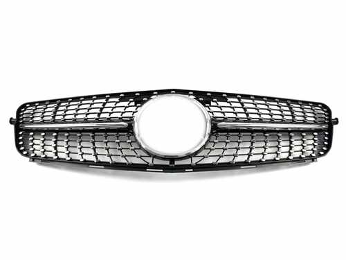Решітка радіатора Mercedes C-Class W204 2006-2013 Diamond Black