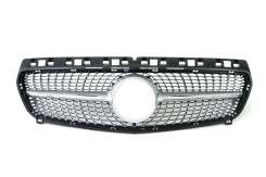 Решітка радіатора Mercedes A-Class W176 2012-2015 Diamond Silver