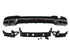 Дифузор заднього бампера Mercedes E-Class W212 2013-2016 Chrome