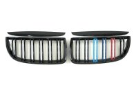 Решетка радиатора ноздри BMW 3 Series E90/E91 2005-2008год Черный Глянец Триколор