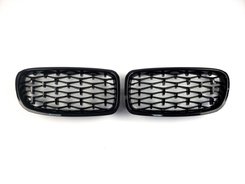Решітка радіатора ніздрі BMW 3 Series F30/F31 2012-2018 Diamond All Black