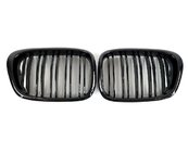 Решітка радіатора ніздрі BMW 5 Series E39 2000-2004 рік Чорний Глянець