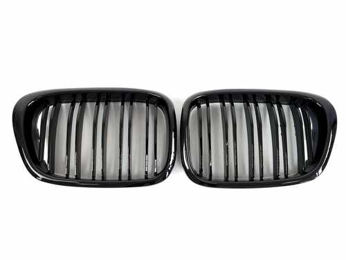 Решітка радіатора ніздрі BMW 5 Series E39 2000-2004 рік Чорний Глянець