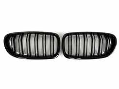 Решітка радіатора ніздрі BMW 5 Series F10/F11/F18 2010-2017 рік Чорний Глянець