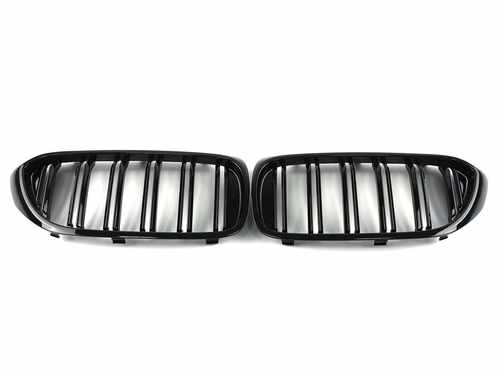 Решітка радіатора ніздрі BMW 5 Series G30/G31 2017-2020рік Чорний Глянець