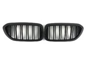 Решітка радіатора ніздрі BMW 5 Series G30/G31 2017-2020рік Чорний Матовий