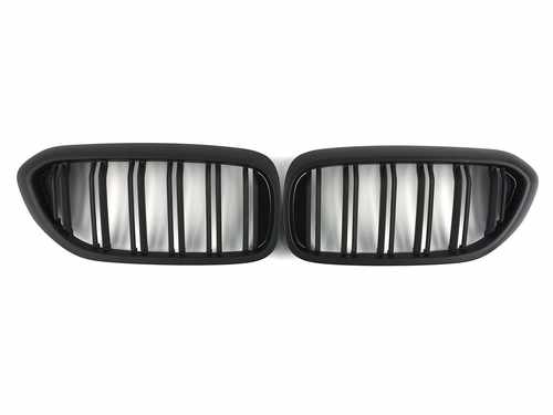 Решітка радіатора ніздрі BMW 5 Series G30/G31 2017-2020рік Чорний Матовий