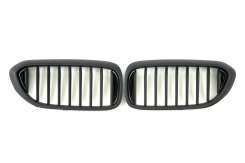 Решітка радіатора ніздрі BMW 5 Series G30/G31 2017-2020рік Чорний Матовий (1-bar)
