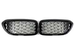 Решітка радіатора ніздрі BMW 5 Series G30/G31 2017-2020 Diamond