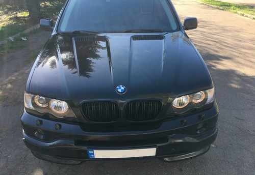 Решітка радіатора ніздрі BMW X5 Series E53 1999-2003 рік Чорний Глянець