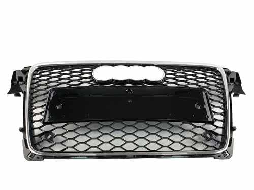 Решітка радіатора Audi А4 RS4 2008-2012г Chrome Black