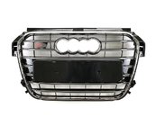 Решітка радіатора Audi A1 S1 2010-2014 Black Chrome