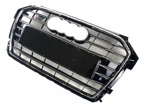 Решітка радіатора Audi A1 S1 2014-2018 Chrome Black