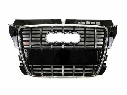 Решітка радіатора Audi A3 S3 2008-2012г Chrome Black
