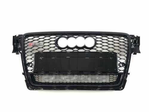 Грати радіатора Audi A4 RS4 2008-2012 Full Black Quattro