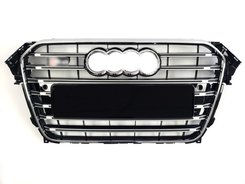 Грати радіатора Audi A4 S4 11-15г Chrome Black