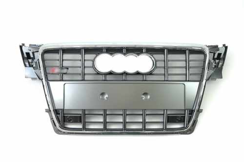 Решітка радіатора Audi A4 S4 2008-2012р Silver Black