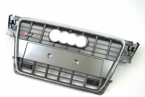 Решітка радіатора Audi A4 S4 2008-2012р Silver Black