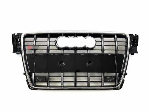 Решітка радіатора Audi A4 S4 2008-2012 Chrome Black